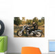 Brutal Male Motorcycle Rider Wall Decal