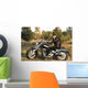 Brutal Male Motorcycle Rider Wall Decal