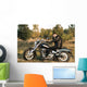 Brutal Male Motorcycle Rider Wall Decal