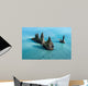 Reynisdrangar cliffs in the ocean, South Iceland Wall Mural