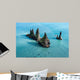 Reynisdrangar cliffs in the ocean, South Iceland Wall Mural