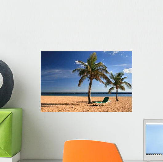 Tropical Beach Wall Decal Design 4