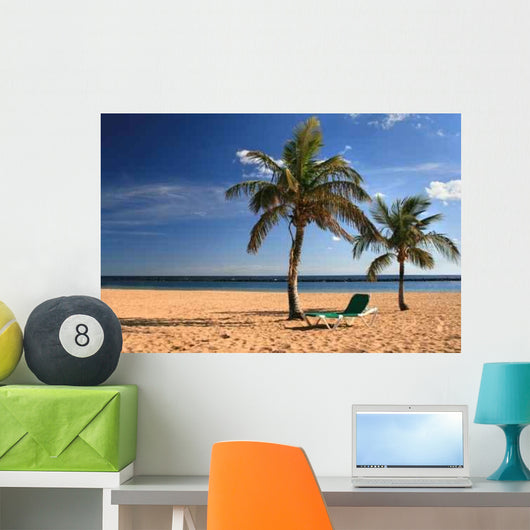 Tropical Beach Wall Decal Design 4