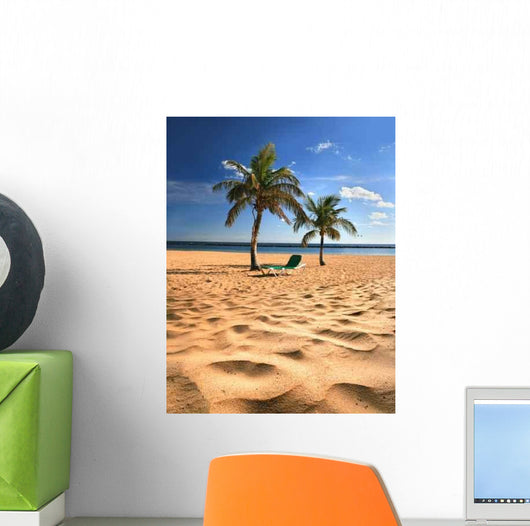 Tropical Beach Wall Decal Design 3 Wallmonkeys
