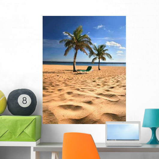 Tropical Beach Wall Decal Design 3