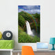 Waterfall in Kauai Hawaii With Rainbow Wall Mural