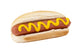 hotdog sandwich with yellow mustard sauce Wall Decal