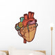 Steampunk Anatomical Heart Wall Decal