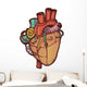 Steampunk Anatomical Heart Wall Decal