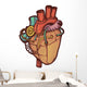 Steampunk Anatomical Heart Wall Decal