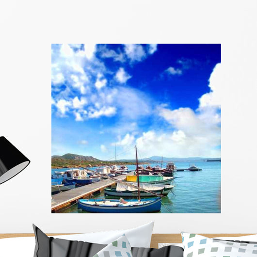 Seaport Summer Relaxing Landscape Wall Decal