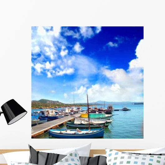 Seaport Summer Relaxing Landscape Wall Decal
