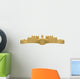 Big Sand Castle White Wall Decal