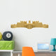 Big Sand Castle White Wall Decal