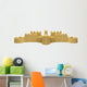 Big Sand Castle White Wall Decal