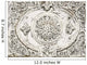 Ancient greek relief detail incised on marble plaque Wall Mural