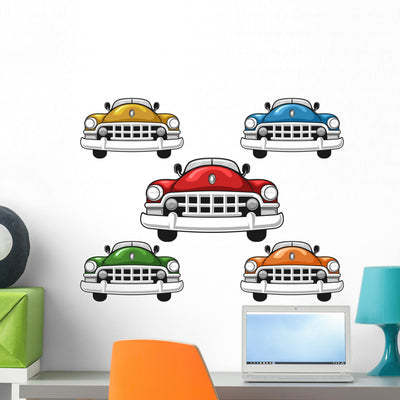 Classic Grills Car Wall Stickers shown on a wall