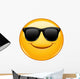 Smiling emoticon with sunglasses Wall Decal