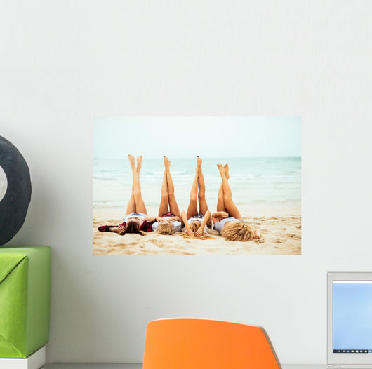 Friends Celebrating Summer Time Wall Decal