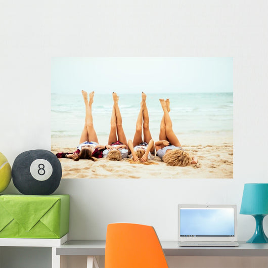 Friends Celebrating Summer Time Wall Decal