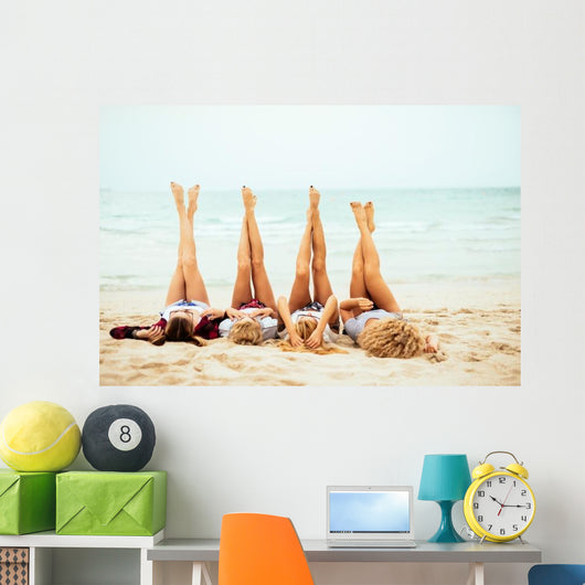 Friends Celebrating Summer Time Wall Decal