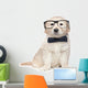 Smart Elegant Golden Retriever Puppies Wall Decal
