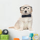 Smart Elegant Golden Retriever Puppies Wall Decal