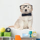 Smart Elegant Golden Retriever Puppies Wall Decal