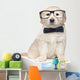 Smart Elegant Golden Retriever Puppies Wall Decal