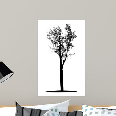 Black Tree Wall Decal shown on a wall