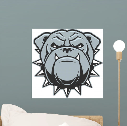 Head Fierce Bulldog Wall Decal