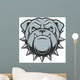 Head Fierce Bulldog Wall Decal
