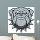Head Fierce Bulldog Wall Decal