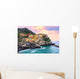 Colorful houses on a rock in Manarola, Cinque Terre, Italy Wall Mural
