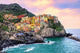 Colorful houses on a rock in Manarola, Cinque Terre, Italy Wall Mural