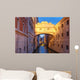 Bridge of Sighs or Ponte dei Sospiri at night, Venice, Italy Wall Mural