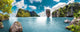 Paisaje pintoresco.Oceano y montañas.Viajes y aventuras alrededor del mundo.Islas de Tailandia.Phuket. Wall Mural