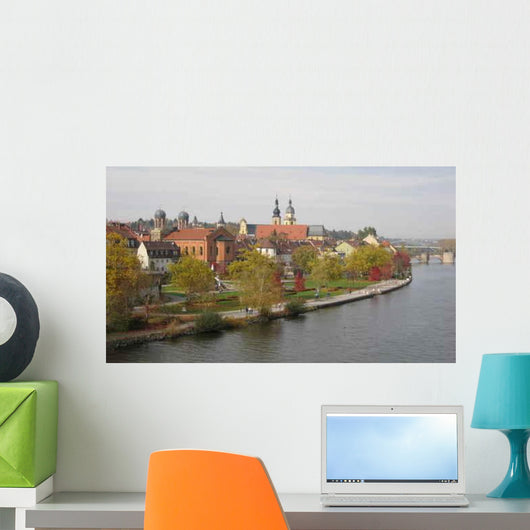 Cityscape from Kitzingen Wall Decal