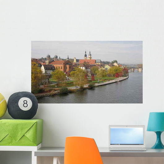 Cityscape from Kitzingen Wall Decal