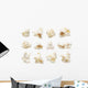 Collection Popcorn Wall Decal Sticker Set