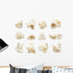 Collection Popcorn Wall Decal Sticker Set