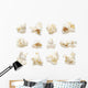 Collection Popcorn Wall Decal Sticker Set