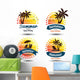 Summer label Wall Decal