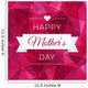 Happy Mothers Day design in trendy style. Mothers Day typography and ribbon. Vintage design, graphics.  Wall Mural