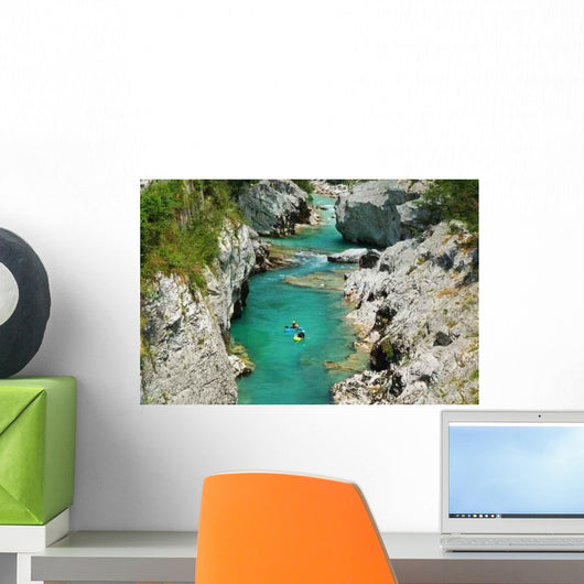 Kayaking Slovenia Wall Decal