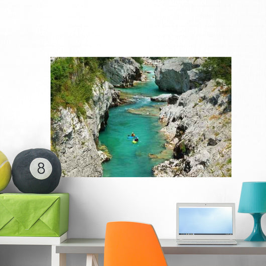 Kayaking Slovenia Wall Decal