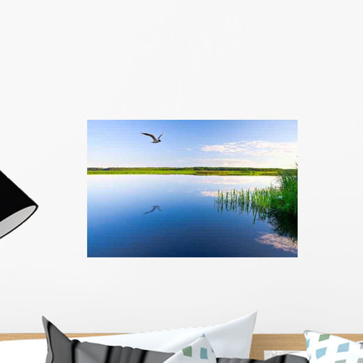 Beautiful Summer Water Landscape Wall Decal