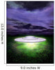 Night Scene Ufo Wall Mural