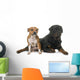 stafforshire bull terrier and rottweiler Wall Decal