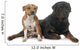 stafforshire bull terrier and rottweiler Wall Decal